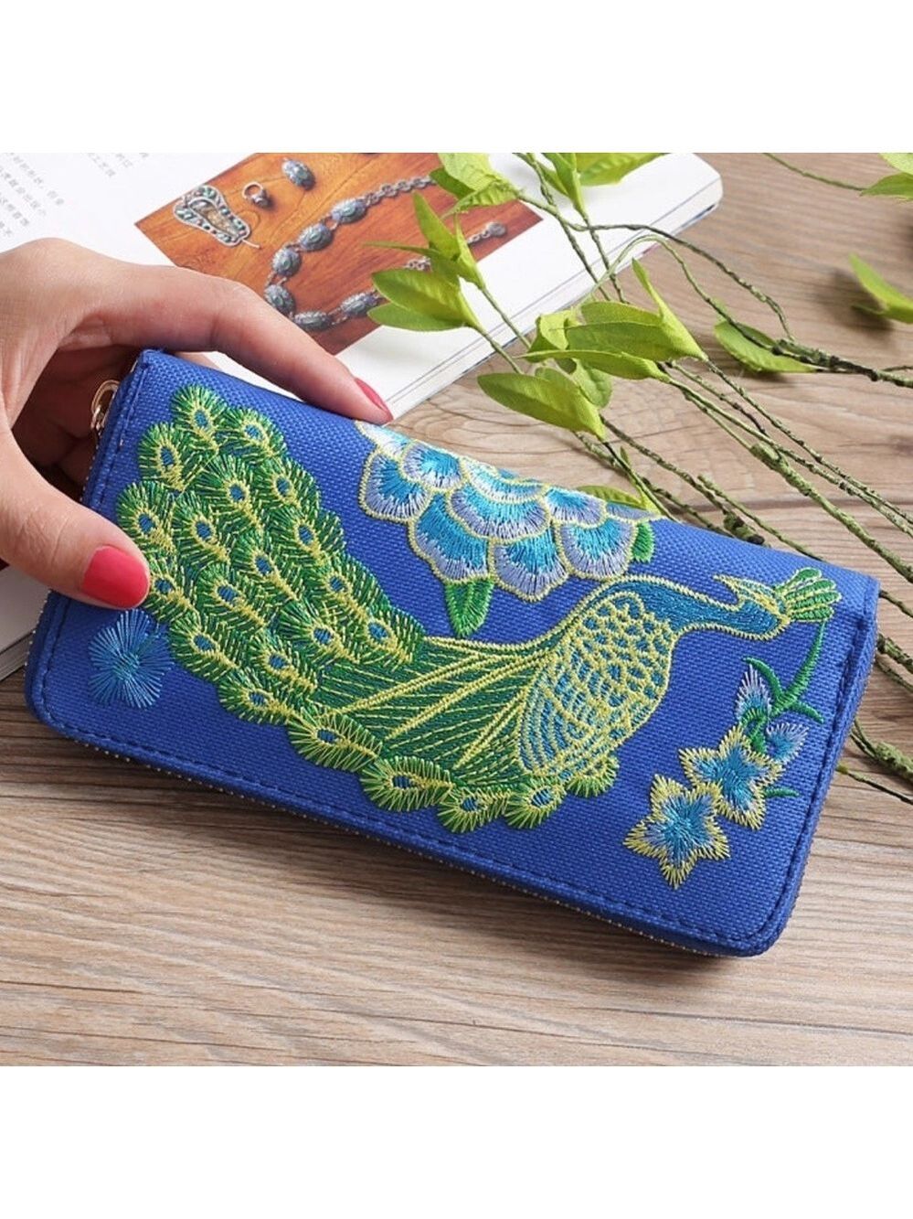 Artisan Embroidered Wallets - Colors & Styles Available - Picture 2 of 16
